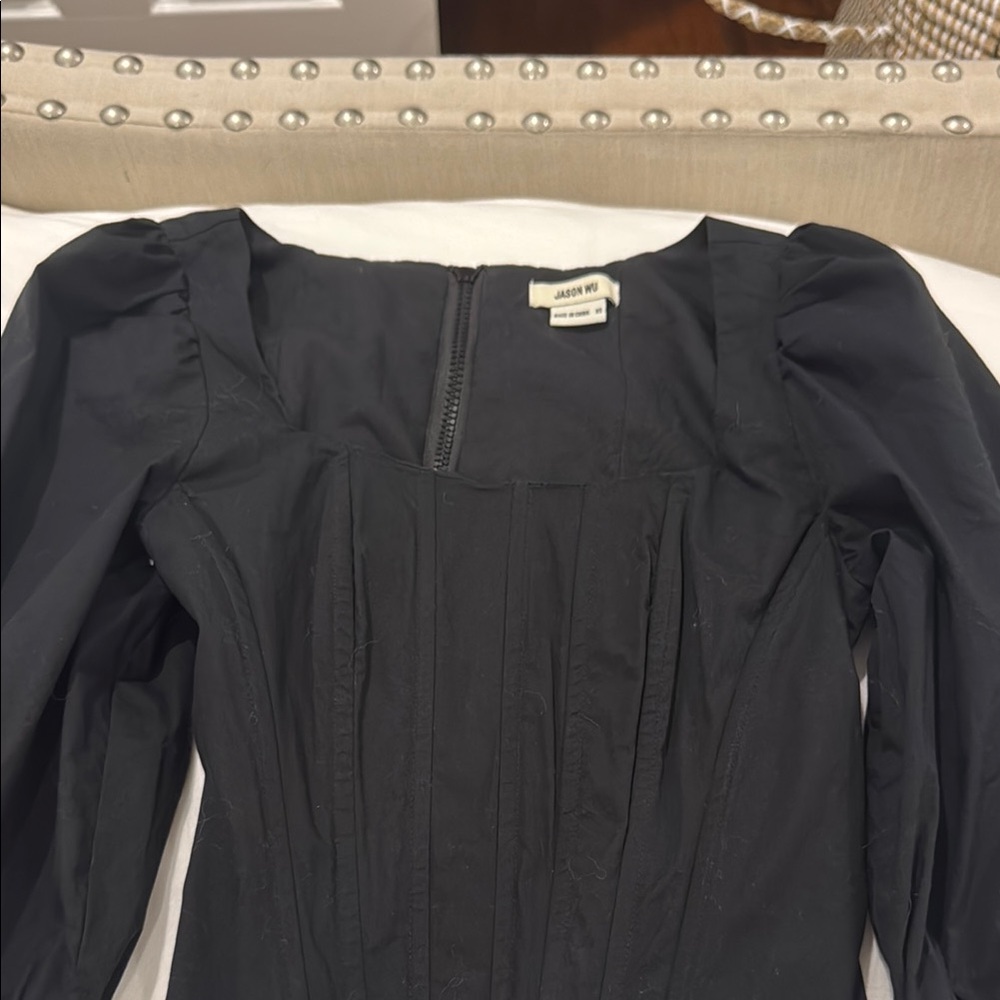 Jason Wu Black Long Sleeve Corset Tpp